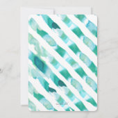 Turkooisen Lintjes Foto Uitnodiging (Achterkant)