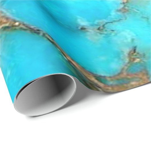 turkooismineraal cadeaupapier (Rol Hoek)