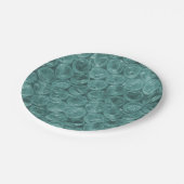 Turkooisomlooppatroon Papieren Bordje (Gekanteld)