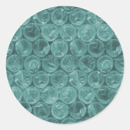 Turkooisomlooppatroon Ronde Sticker