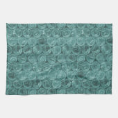 Turkooisomlooppatroon Theedoek (Horizontaal)