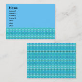 turkooispatroon visitekaartje (Voorkant / Achterkant)