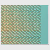 turkooispelpapier cadeaupapier (Vlak)