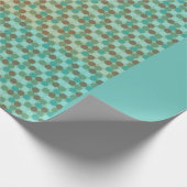 turkooispelpapier cadeaupapier (Hoek)