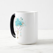 Turkooisrozen met Sleutels Magische Mok (Voorkant links)