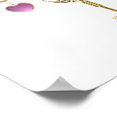 Turkooisrozen met Sleutels Poster (Hoek)