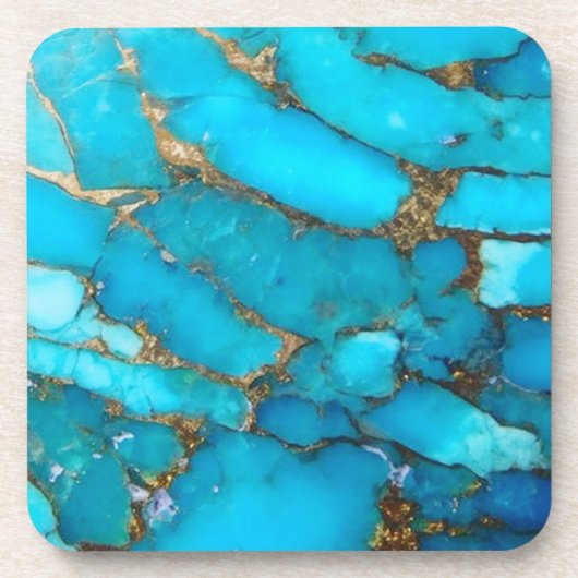 turkooissteen bier onderzetter (Voorkant)