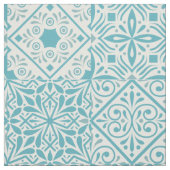 Turkooistielen Stof (Swatch)