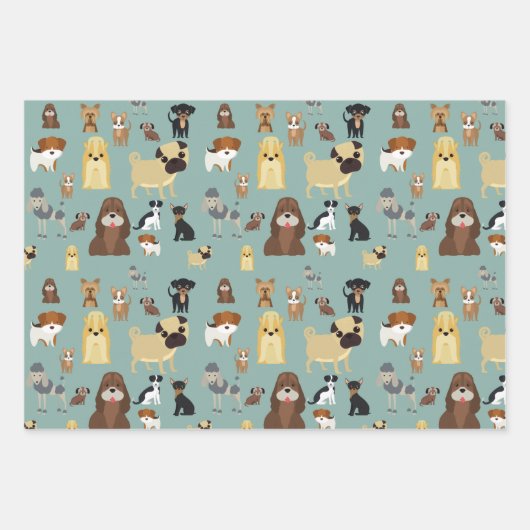 turkooizen achtergrond inpakpapier vel (Voorkant)