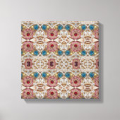 turkooizen blue zilver goud burgundy roze bohaan canvas afdruk (Voorkant)