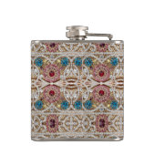 turkooizen blue zilver goud burgundy roze bohaan heupfles (Achterkant)