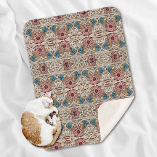 turkooizen blue zilver goud burgundy roze bohaan sherpa deken