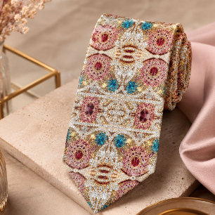 turkooizen blue zilver goud burgundy roze bohaan stropdas