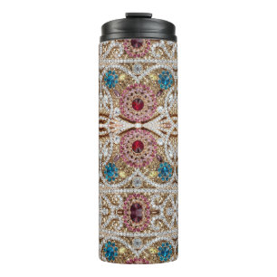 turkooizen blue zilver goud burgundy roze bohaan thermosbeker