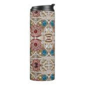 turkooizen blue zilver goud burgundy roze bohaan thermosbeker (Gedraaid links)