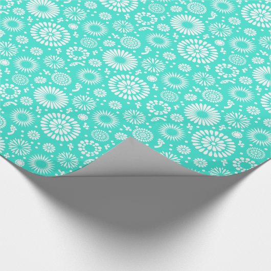 turkooizen cadeaupapier (Hoek)