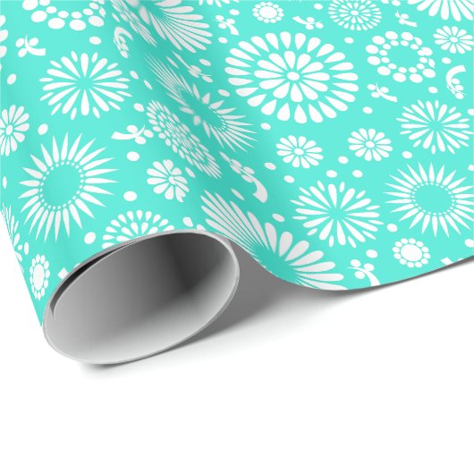 turkooizen cadeaupapier (Rol Hoek)