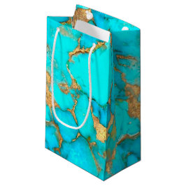 turkooizen gemstone small Gift Bag Klein Cadeauzakje