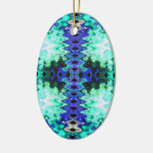 turkooizen groen keramisch ornament (Links)