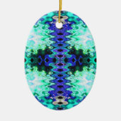 turkooizen groen keramisch ornament (Voorkant)