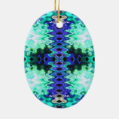 turkooizen groen keramisch ornament (Achterkant)