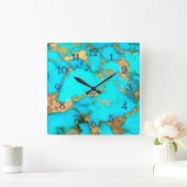 turkooizen grote klok (Huis)