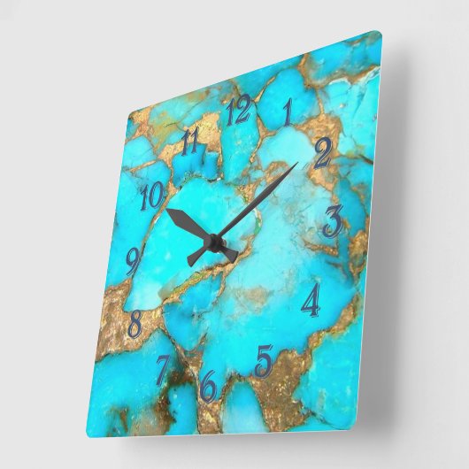 turkooizen grote klok (Hoek)
