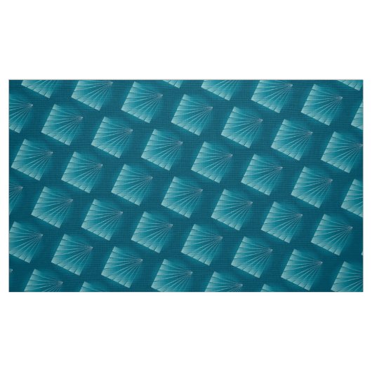 Turkooizen linten stof (Fat Quarter)
