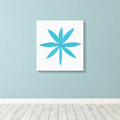 turkooizen ster canvas afdruk (Insitu (Houten vloer))