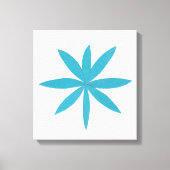 turkooizen ster canvas afdruk (Voorkant)
