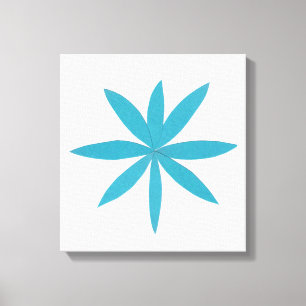 turkooizen ster canvas afdruk