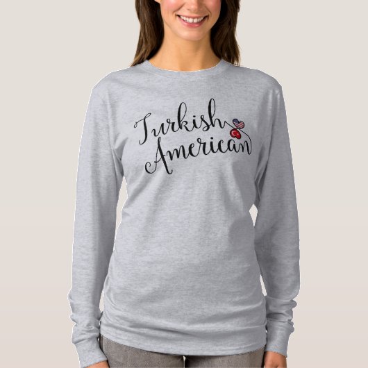 Turks-Amerikaans binnenharten T-shirt (Voorkant)