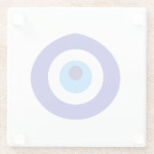 Turks amulet genaamd Nazar Glazen Onderzetter (Achterkant)