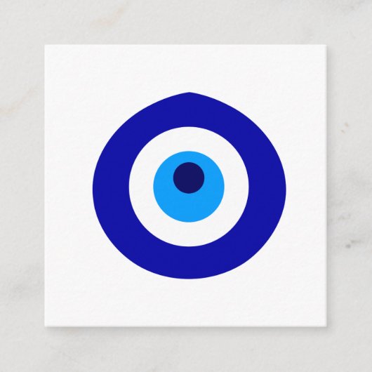 Turks amulet genaamd Nazar Informatiekaartje (Voorkant)