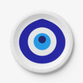 Turks amulet genaamd Nazar Papieren Bordje (Voorkant)