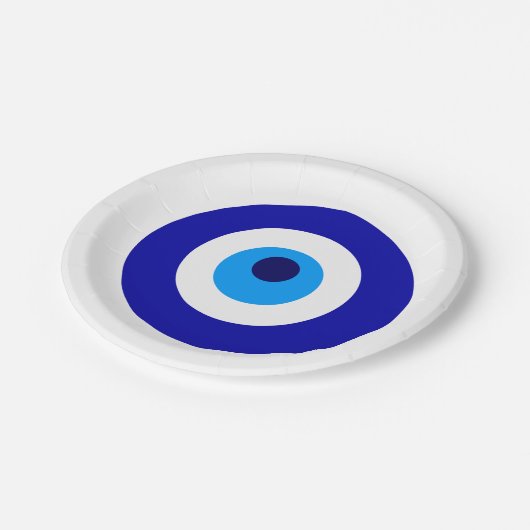 Turks amulet genaamd Nazar Papieren Bordje (Gekanteld)