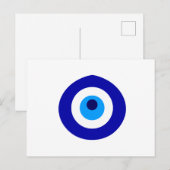 Turks amulet genaamd Nazar Uitnodiging Briefkaart (Voorkant / Achterkant)