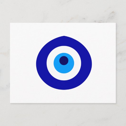 Turks amulet genaamd Nazar Uitnodiging Briefkaart (Voorkant)
