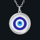 Turks amulet genaamd Nazar Zilver Vergulden Ketting<br><div class="desc">Turks amulet genaamd Nazar,  wat betekent: zien,  bewaken,  aandacht die gebruikt wordt als teken van bescherming in het Midden-Oosten</div>