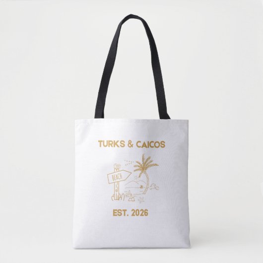 Turks and Caicos Luxury Resort Shoulder Tote Bag (Voorkant)