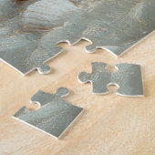 Turks Angora Kat Kerst strand Legpuzzel (Zijkant)