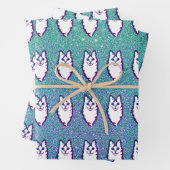 Turks angorkat - Blauwe oogangora Inpakpapier Vel (In situ)