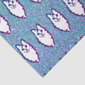 Turks angorkat - Blauwe oogangora Tissuepapier (Detail)