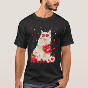 Turks angorkat Valentijn Fun Cat Papa Cat T-shirt