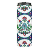 Turks Arabisch, tulpenbloemen, naadloos patroon. Thermosbeker (Achterkant)