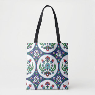 Turks Arabisch, tulpenbloemen, naadloos patroon. Tote Bag