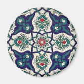 Turks blauw keramisch magneet (Voorkant)