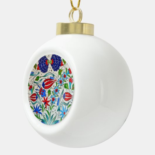 Turks bloemontwerp keramische bal ornament (Rechts)