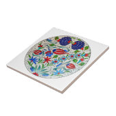 Turks bloemontwerp tegeltje (Zijkant)