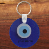 Turks bolle oogamulet label Sleutelhanger (Voorkant)